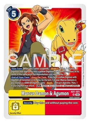 Marcus Damon & Agumon — Advanced Booster Digimon Generation