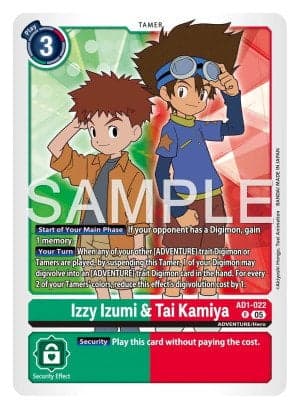 Izzy Izumi & Tai Kamiya — Advanced Booster Digimon Generation