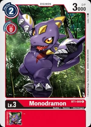 Monodramon — Digital Hazard Digimon Card Game card by Tonamikanji