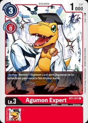 Agumon Expert — Alternative Being Booster Digimon Card Game card by Takase