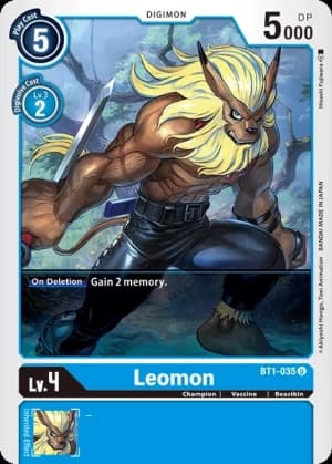 Leomon — Animal Colosseum Digimon Card Game card by Tomotake Kinoshita