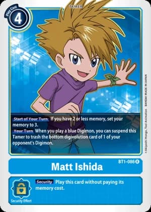 Matt Ishida — Double Diamond Digimon Card Game card by Akiyoshi Hongo, Toei Animation