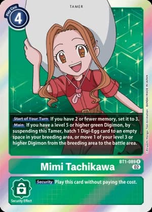 Mimi Tachikawa — Blast Ace Digimon Card Game card by Akiyoshi Hongo, Toei Animation