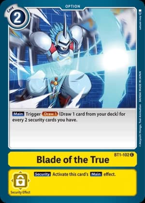 Blade of the True — Release Special Booster 1.0 Digimon Card Game card by satsuki may