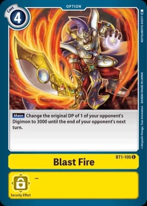 Blast Fire — Release Special Booster 1.0 Digimon Card Game card by MATSUMOTO EIGHT