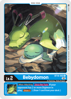 Bebydomon — Draconic Roar Digimon Card Game card by Akiyoshi Hongo, Toei Animation
