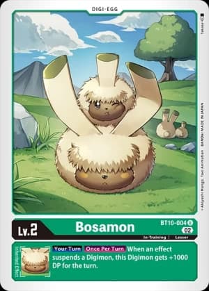 Bosamon — Resurgence Booster Digimon Card Game card by Akiyoshi Hongo, Toei Animation