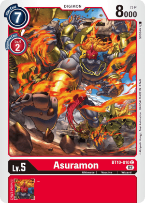 Asuramon — Double Diamond Digimon Card Game card by KISUKE