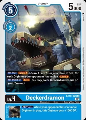 Deckerdramon — Xros Encounter Digimon Card Game card by sasasi