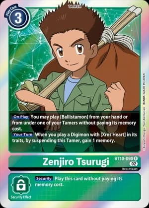 Zenjiro Tsurugi — Xros Encounter Pre-Release Cards