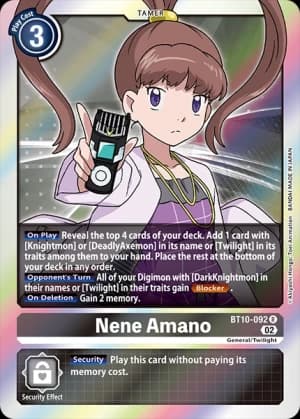 Nene Amano — Release Special Booster 2.0 Celebration Event Cards