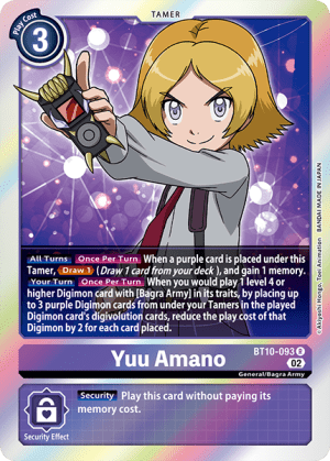 Yuu Amano — Across Time Pre-Release Cards