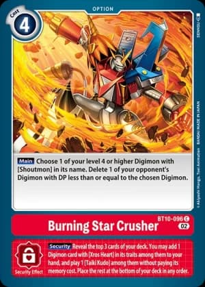 Burning Star Crusher — Revision Pack Cards