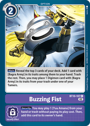 Buzzing Fist — Revision Pack Cards Digimon Card Game card by banira