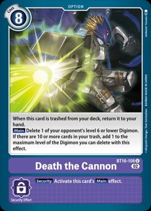 Death the Cannon — Xros Encounter Digimon Card Game card by Kibayashi Yousuke