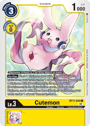 Cutemon — Battle of Omni Digimon Card Game card by Takase