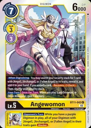 Angewomon — Classic Collection Digimon Card Game card by Akiyoshi Honga, Toei Animation
