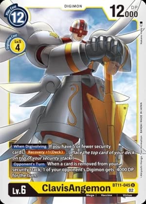 ClavisAngemon — Dimensional Phase Digimon Card Game card by Nakano Hiso