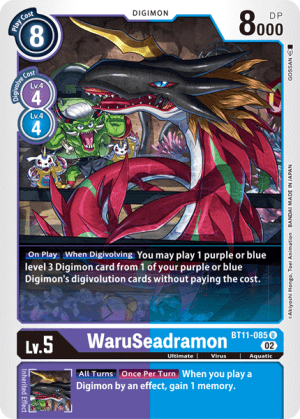 WaruSeadramon — Dimensional Phase Pre-Release Cards