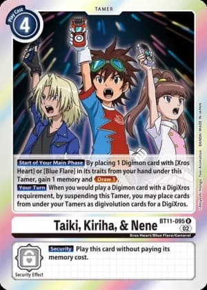 Taiki, Kiriha, & Nene — Dimensional Phase Pre-Release Cards