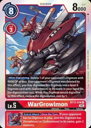 WarGrowlmon — Across Time Pre-Release Cards