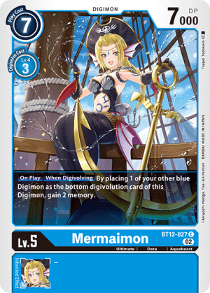 Mermaimon — Across Time Digimon Card Game card by Tappei Tadokoro