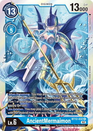 AncientMermaimon — Across Time Digimon Card Game card by Takaoki