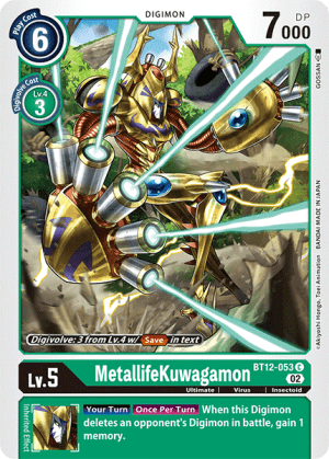 MetallifeKuwagamon — Across Time Digimon Card Game card by GOSSAN