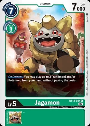 Jagamon — Across Time Digimon Card Game card by Akiyoshi Honga, Toei Animation