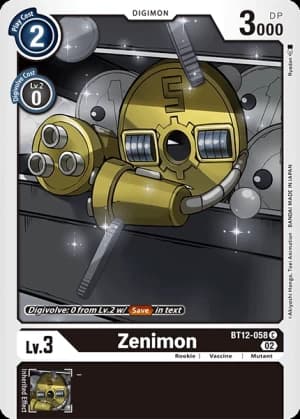 Zenimon — Across Time Digimon Card Game card by Ryosuke