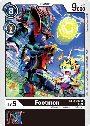 Footmon — Across Time Digimon Card Game card by Kazumasa Yasukouchi