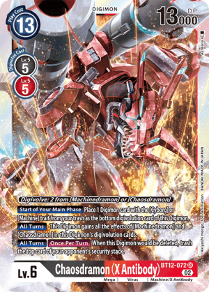 Chaosdramon (X Antibody) — Across Time