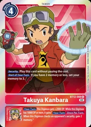 Takuya Kanbara — Across Time Pre-Release Cards