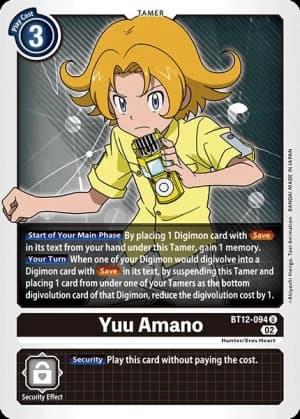Yuu Amano — Across Time Pre-Release Cards