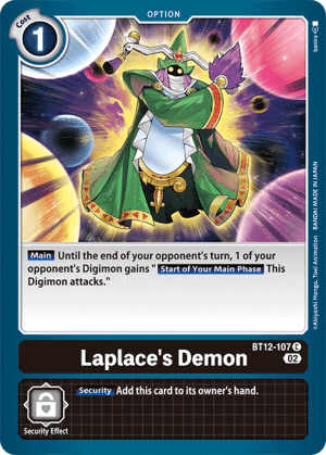 Laplace's Demon — Across Time Digimon Card Game card by banira