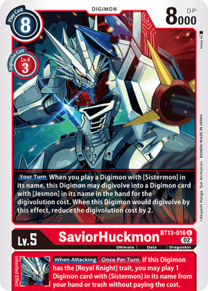 SaviorHuckmon — Digimon Card Game card