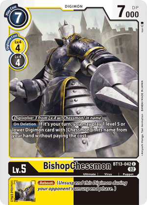 BishopChessmon — Versus Royal Knights Digimon Card Game card by Akiyoshi Honga, Toei Animation