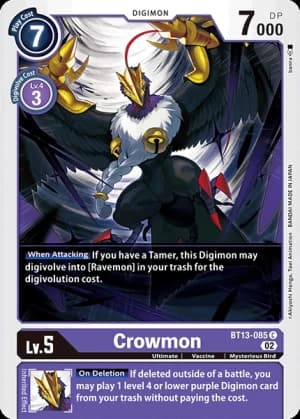 Crowmon — Alternative Being Booster Digimon Card Game card by Spareribs