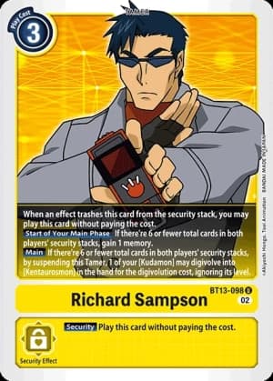Richard Sampson — Versus Royal Knights Pre-Release Cards