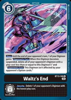 Waltz's End — Versus Royal Knights Pre-Release Cards