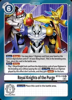 Royal Knights of the Purge — Versus Royal Knights Pre-Release Cards