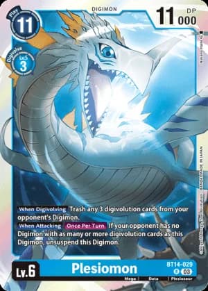 Plesiomon — Blast Ace Digimon Card Game card by Nakano Hayato