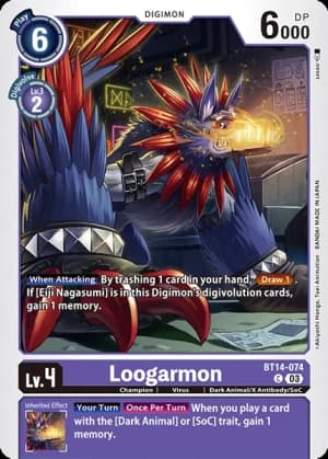 Loogarmon — Blast Ace Digimon Card Game card by sasasi