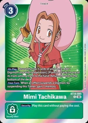Mimi Tachikawa — Blast Ace Digimon Card Game card by Akiyoshi Hongo, Toei Animation