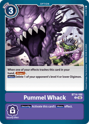 Pummel Whack — Blast Ace Digimon Card Game card by KISUKE