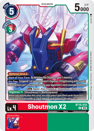 Shoutmon X2 — Exceed Apocalypse Pre-Release Cards