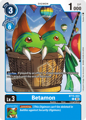 Betamon — Exceed Apocalypse Digimon Card Game card by Ryuda