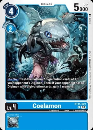 Coelamon — Battle of Omni Digimon Card Game card by kiki