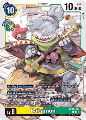 Babamon — Double Diamond Digimon Card Game card by yusuki