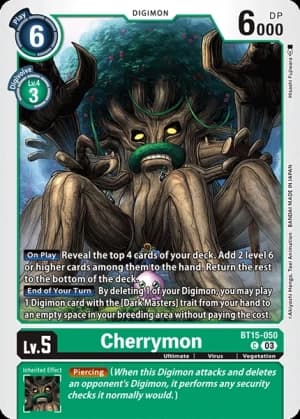 Cherrymon — Exceed Apocalypse Digimon Card Game card by Hisashi Fujiwara